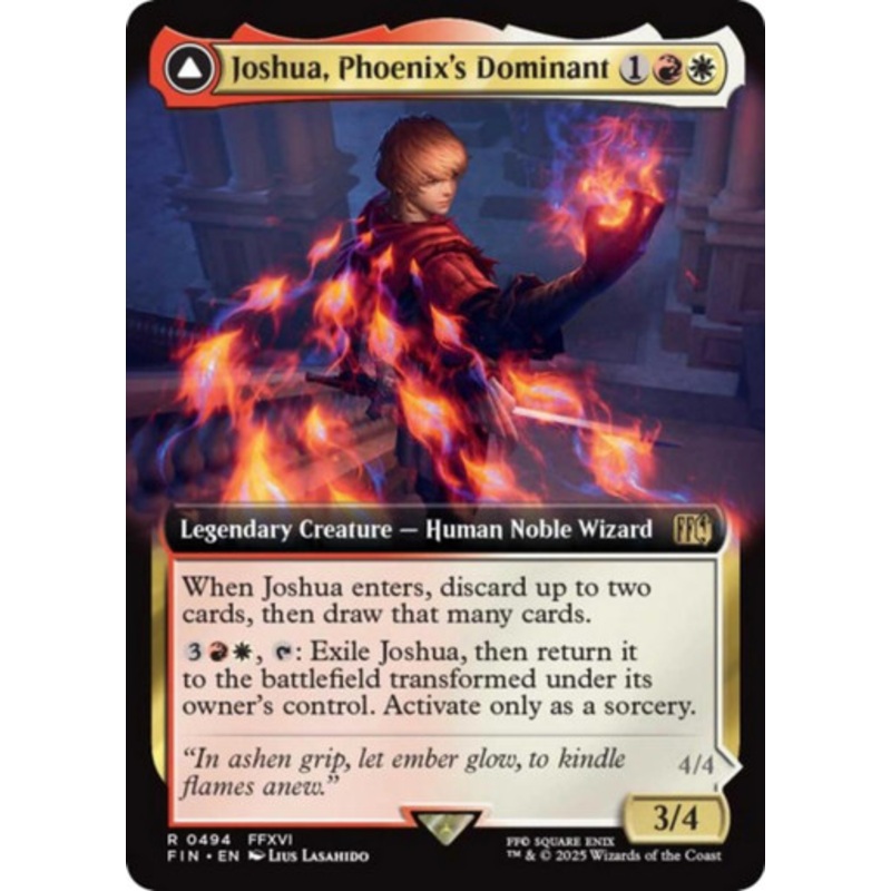 Joshua, Phoenix's Dominant // Phoenix, Warden of Fire (Extended Art) | FINAL FANTASY