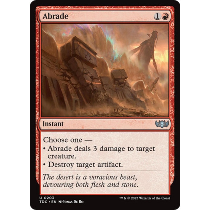 Abrade | Tarkir: Dragonstorm Commander