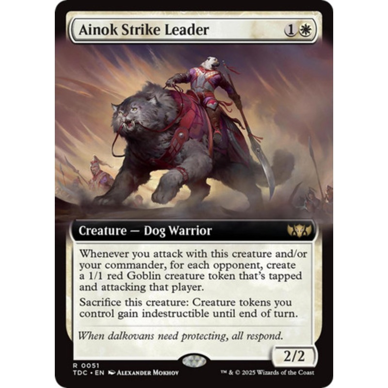 Ainok Strike Leader (Extended Art) | Tarkir: Dragonstorm Commander