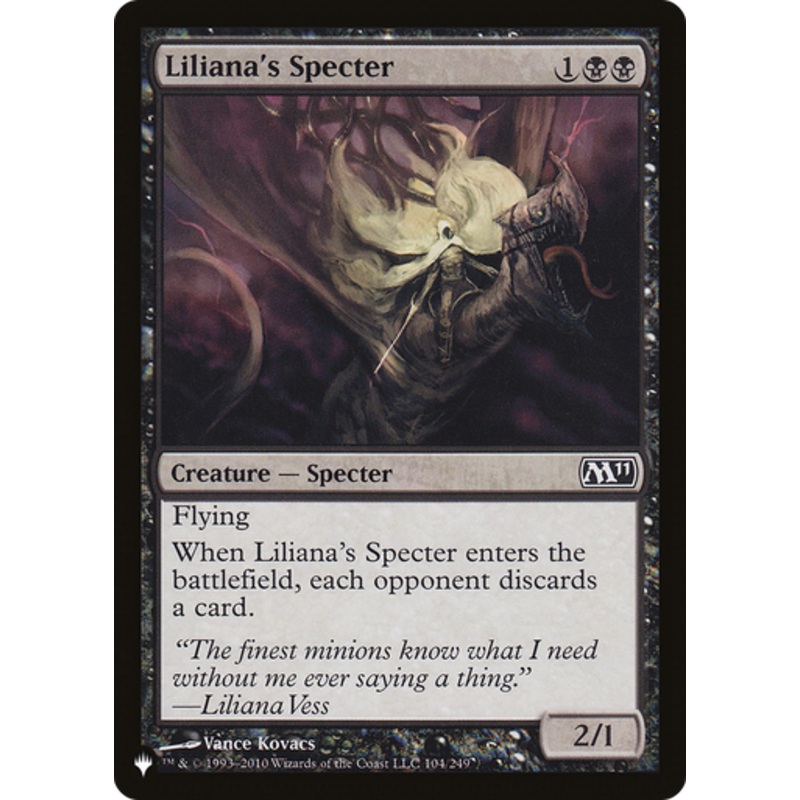 Liliana's Specter (The List Reprint) | Magic 2011 Core Set