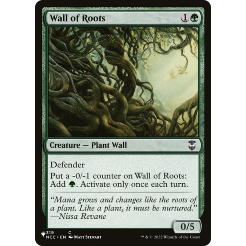 Wall of Roots (The List Reprint) | Streets of New Capenna Commander