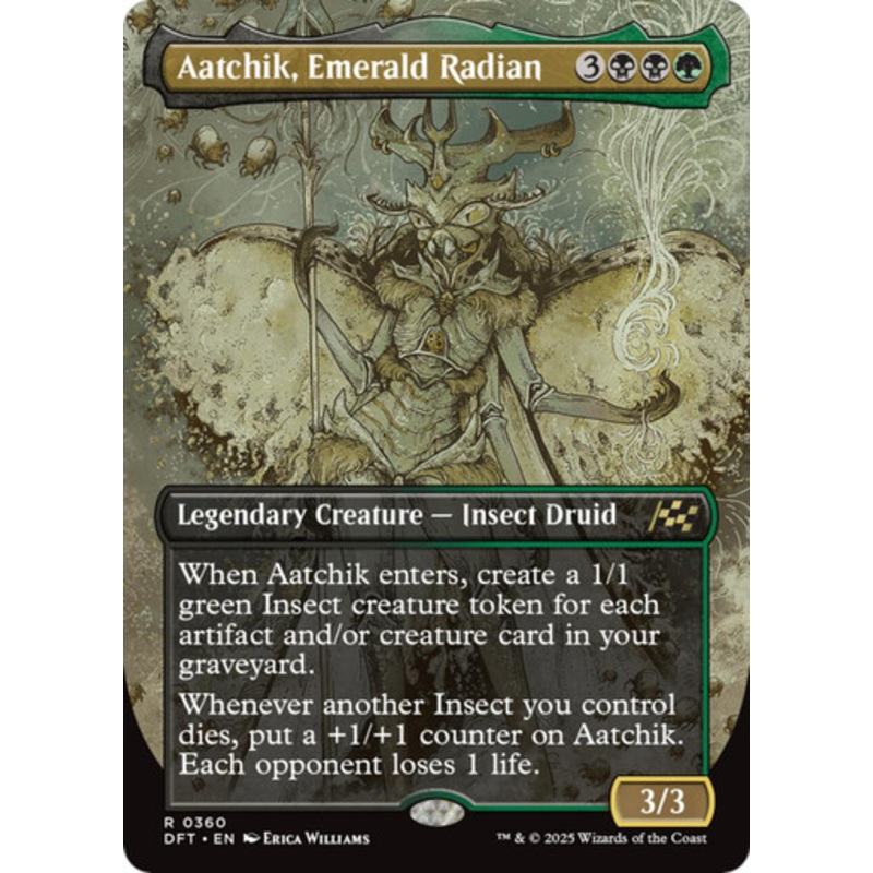 Aatchik, Emerald Radian (Borderless Foil) | Aetherdrift