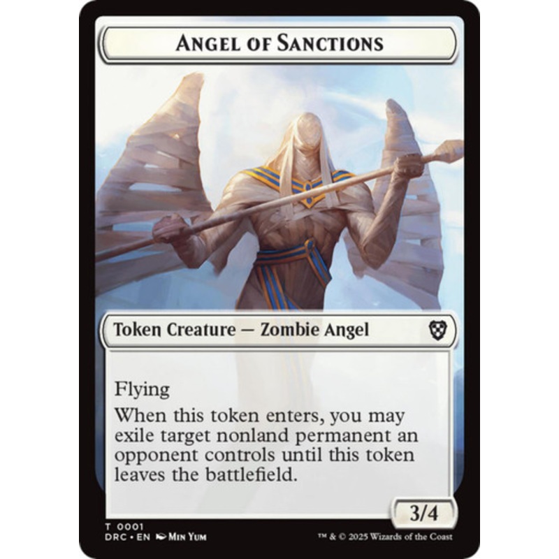 Aetherdrift Commander - Angel of Sanctions Token | Aetherdrift Commander