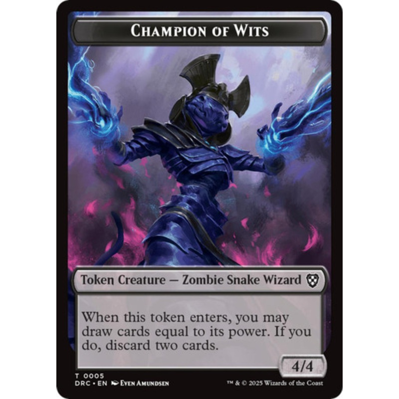 Aetherdrift Commander - Champion of Wits Token | Aetherdrift Commander
