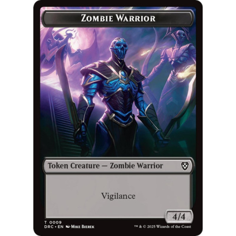 Aetherdrift Commander - Zombie Warrior Token | Aetherdrift Commander