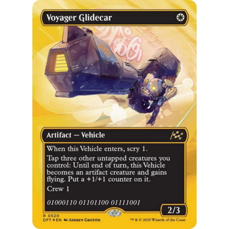 Voyager Glidecar (Borderless First-Place Foil) | Aetherdrift