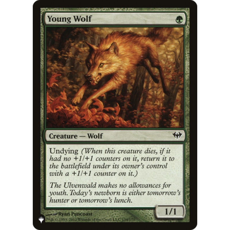 Young Wolf (The List Reprint) | Dark Ascension