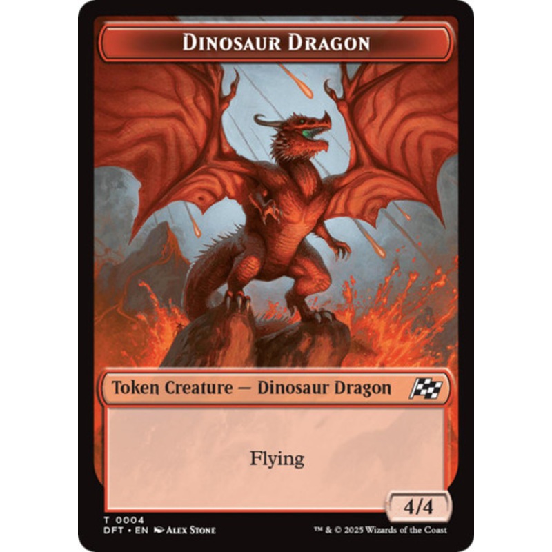 Aetherdrift - Dinosaur Dragon Token | Aetherdrift