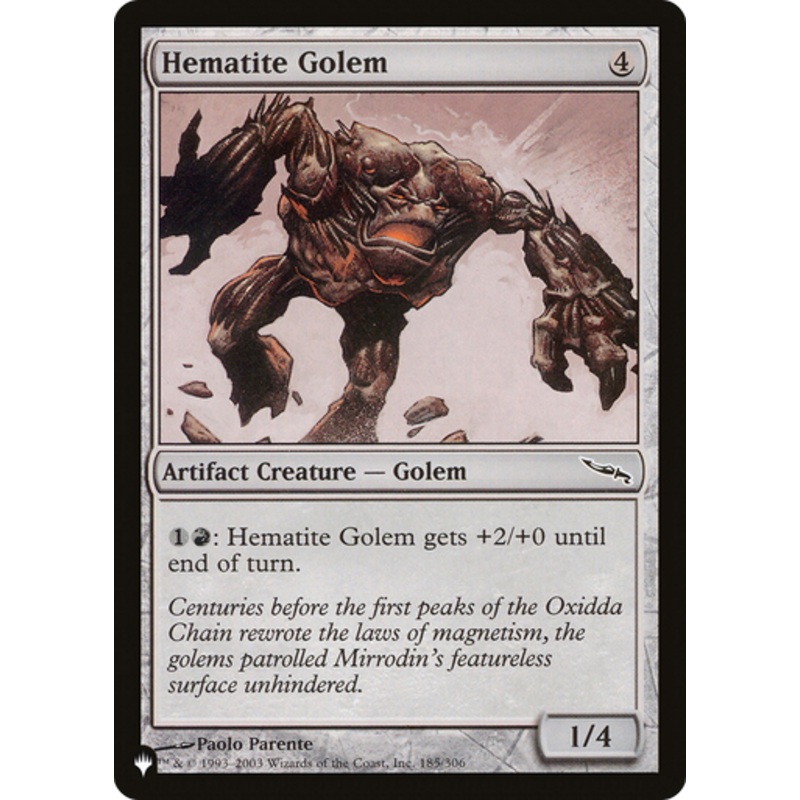 Hematite Golem (The List Reprint) | Mirrodin