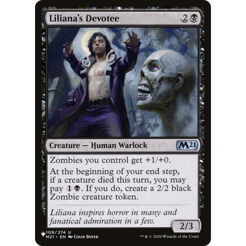 Liliana's Devotee (The List Reprint) | Core Set 2021