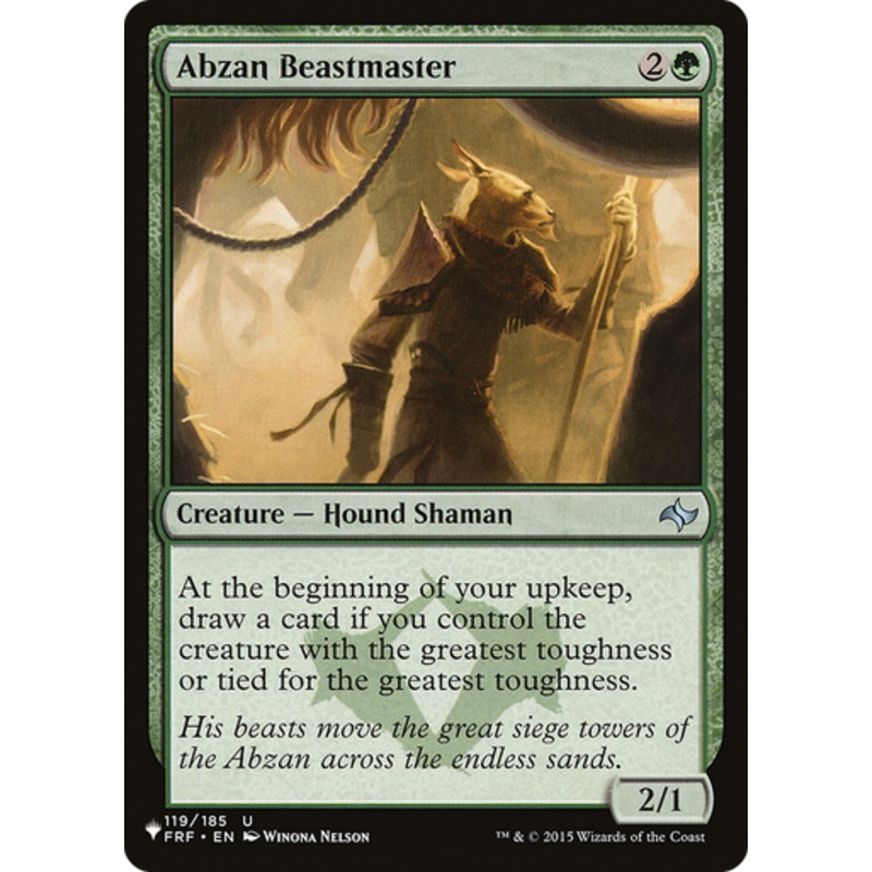 Abzan Beastmaster (The List Reprint) | Fate Reforged