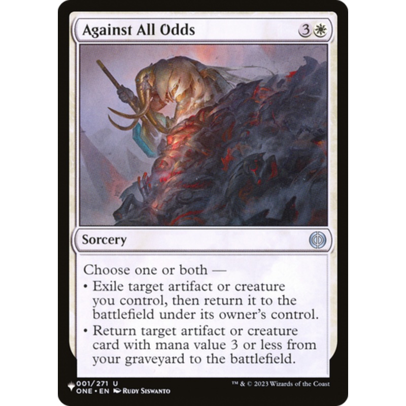 Against All Odds (The List Reprint) | Phyrexia: All Will Be One