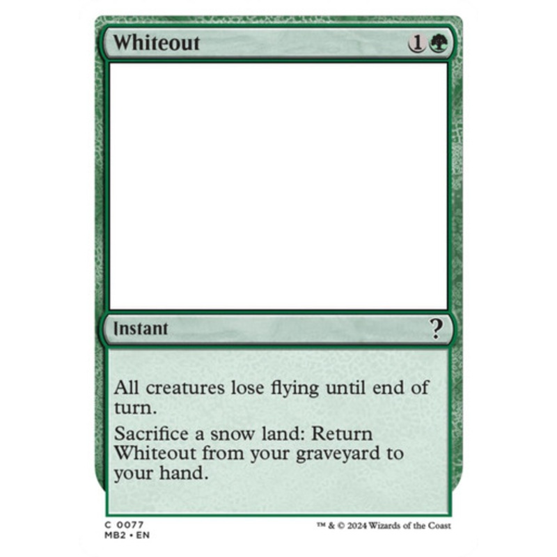 Whiteout | Mystery Booster 2