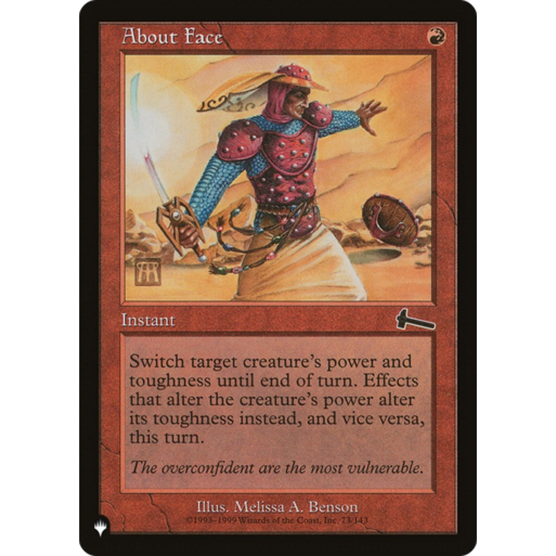 About Face (The List Reprint) | Urza's Legacy
