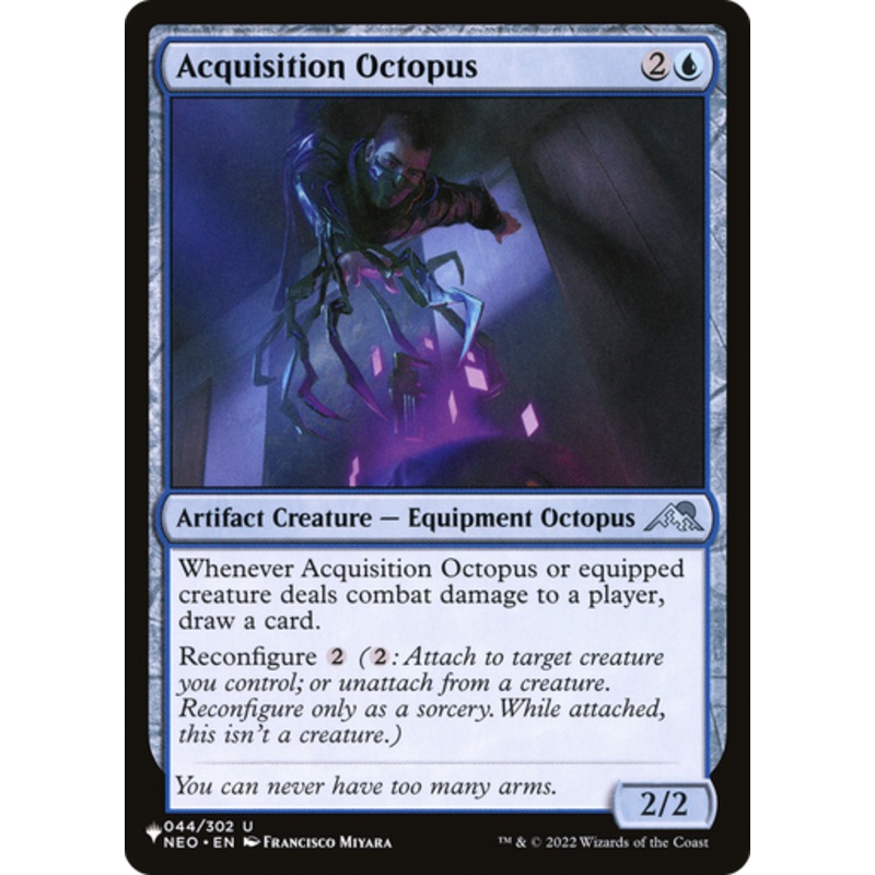 Acquisition Octopus (The List Reprint) | Kamigawa: Neon Dynasty