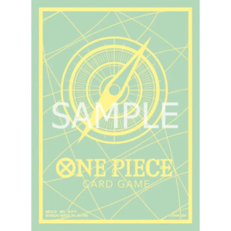 One Piece Card Game: Official Sleeve 9 - Green & Yellow Compass