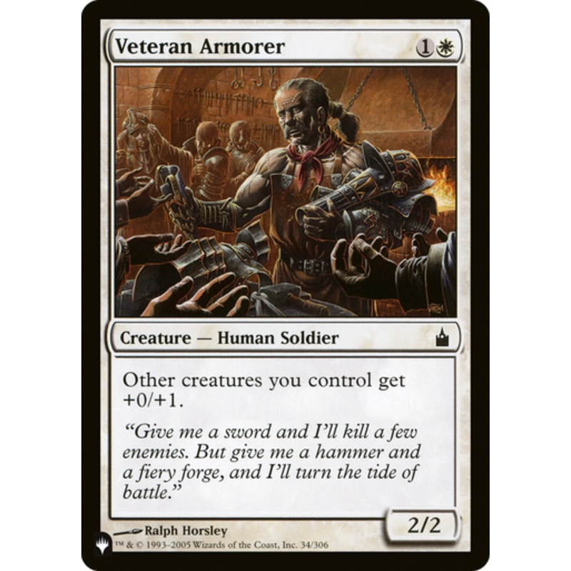 Veteran Armorer (The List Reprint) | Ravnica: City of Guilds