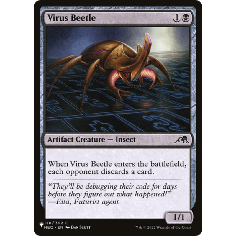 Virus Beetle (The List Reprint) | Kamigawa: Neon Dynasty