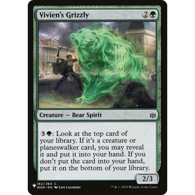 Vivien's Grizzly (The List Reprint) | War of the Spark