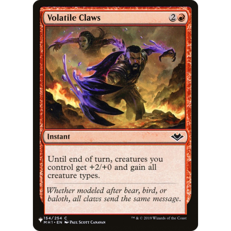 Volatile Claws (The List Reprint) | Modern Horizons