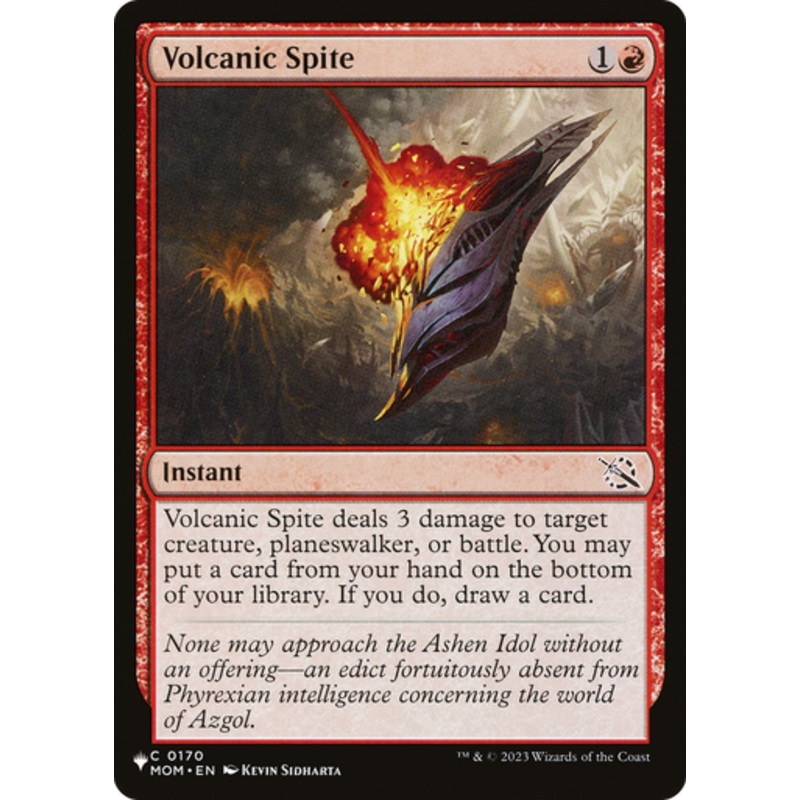 Volcanic Spite (The List Reprint) | March of the Machine