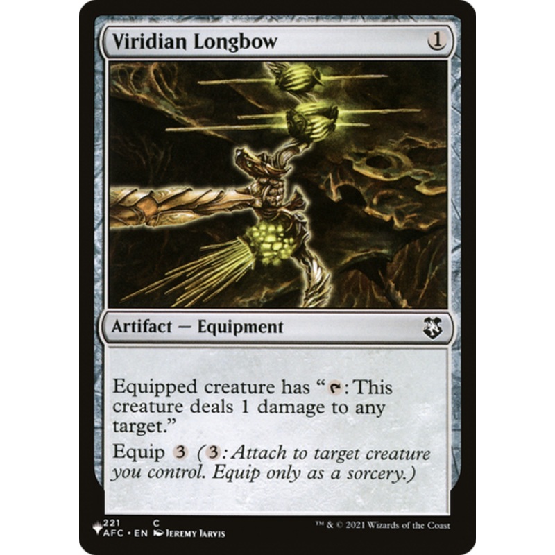 Viridian Longbow (The List Reprint) | Adventures in the Forgotten Realms Commander