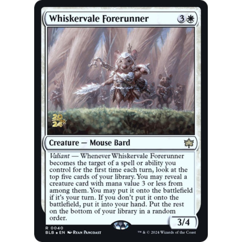 Whiskervale Forerunner (Prerelease Foil) | Bloomburrow
