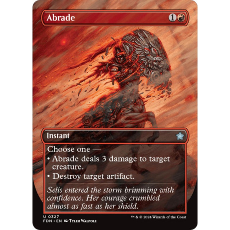 Abrade (Borderless Foil) | Foundations