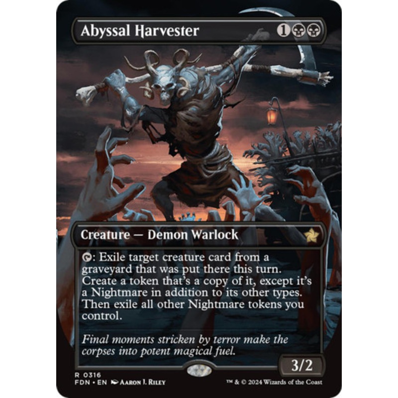 Abyssal Harvester (Borderless Art) | Foundations