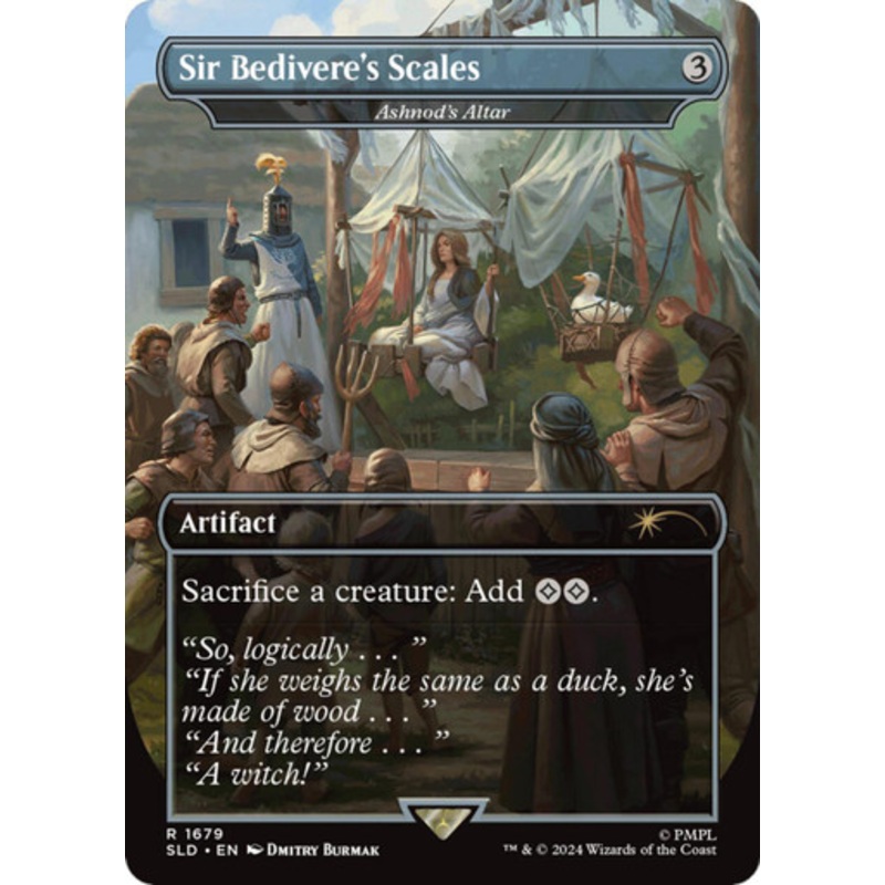 Ashnod's Altar [Sir Bedivere's Scales] (Borderless Foil) (Secret Lair - Monty Python and the Holy Grail: Vol. 2) | Secret Lair Drops
