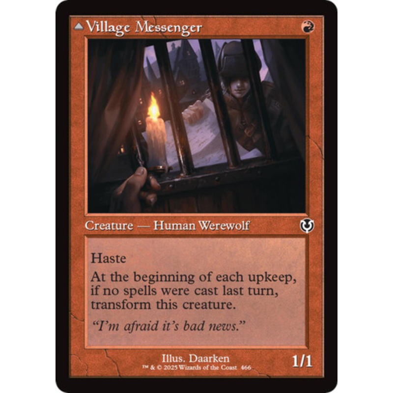 Village Messenger // Moonrise Intruder (Retro Frame) | Innistrad Remastered
