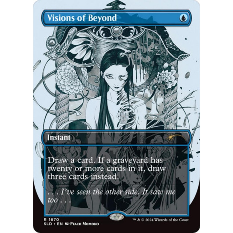 Visions of Beyond (Borderless Art) (Secret Lair - Peach Momoko) | Secret Lair Drops
