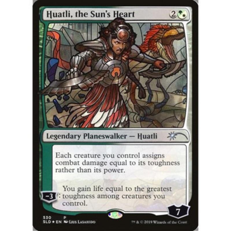 Huatli, the Sun's Heart (Stained Glass Foil) (Secret Lair - Stained Glass Planeswalkers) | Secret Lair Drops