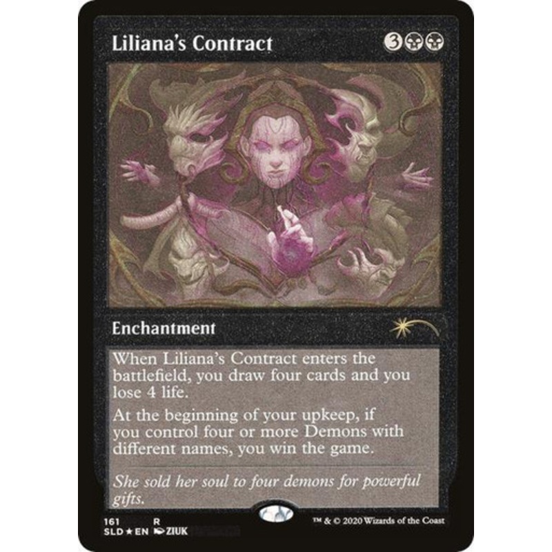 Liliana's Contract (Etched Foil) (Secret Lair - Read the Fine Print) | Secret Lair Drops