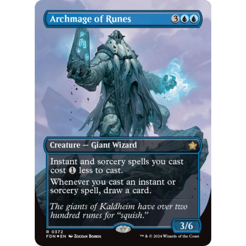 Archmage of Runes (Borderless Mana Foil) | Foundations