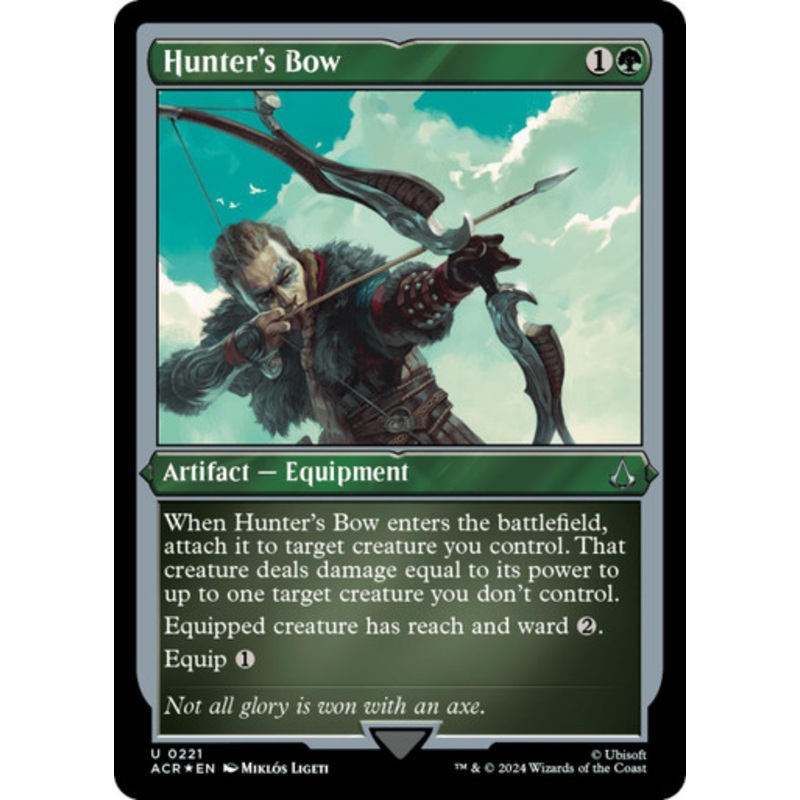 Hunter's Bow (Etched Foil) | Universes Beyond: Assassin's Creed