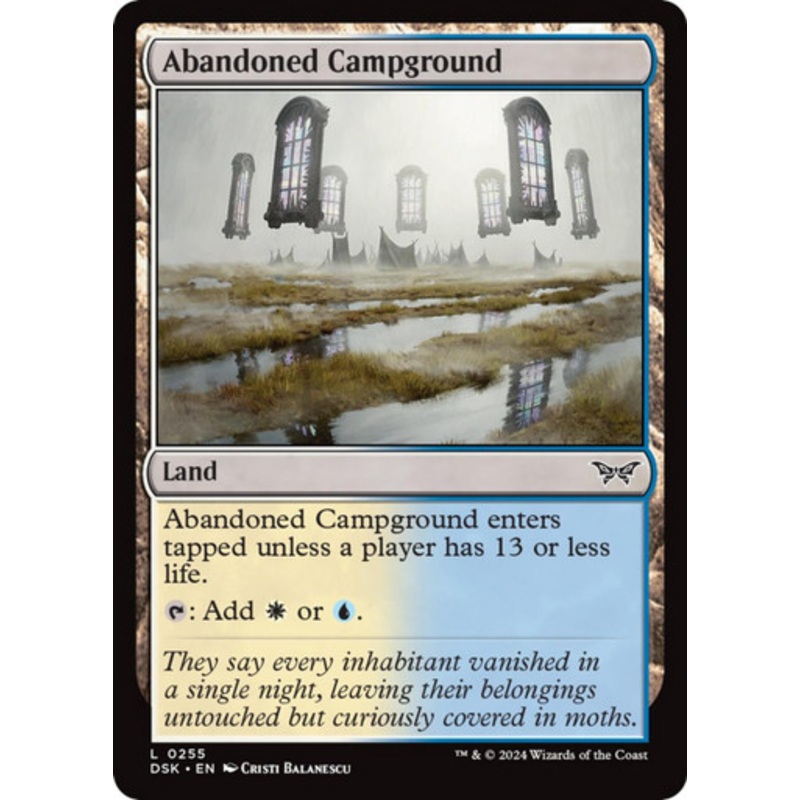 Abandoned Campground (Foil) | Duskmourn: House of Horror