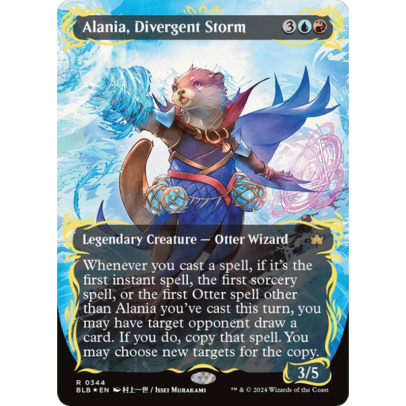Alania, Divergent Storm (Borderless Raised Foil) | Bloomburrow