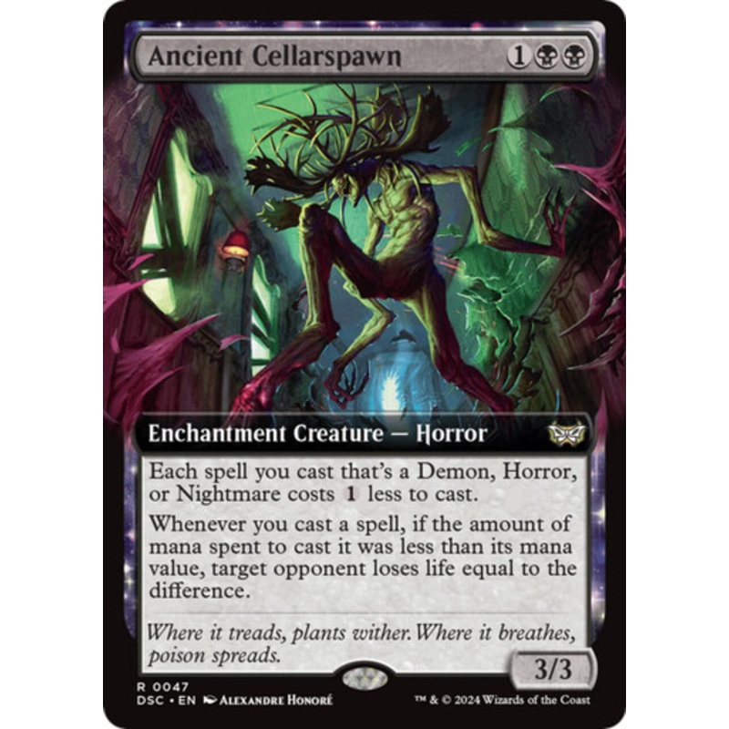 Ancient Cellarspawn (Extended Art) | Duskmourn: House of Horror Commander