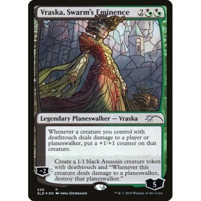 Vraska, Swarm's Eminence (Stained Glass Foil) (Secret Lair - Stained Glass Planeswalkers) | Secret Lair Drops