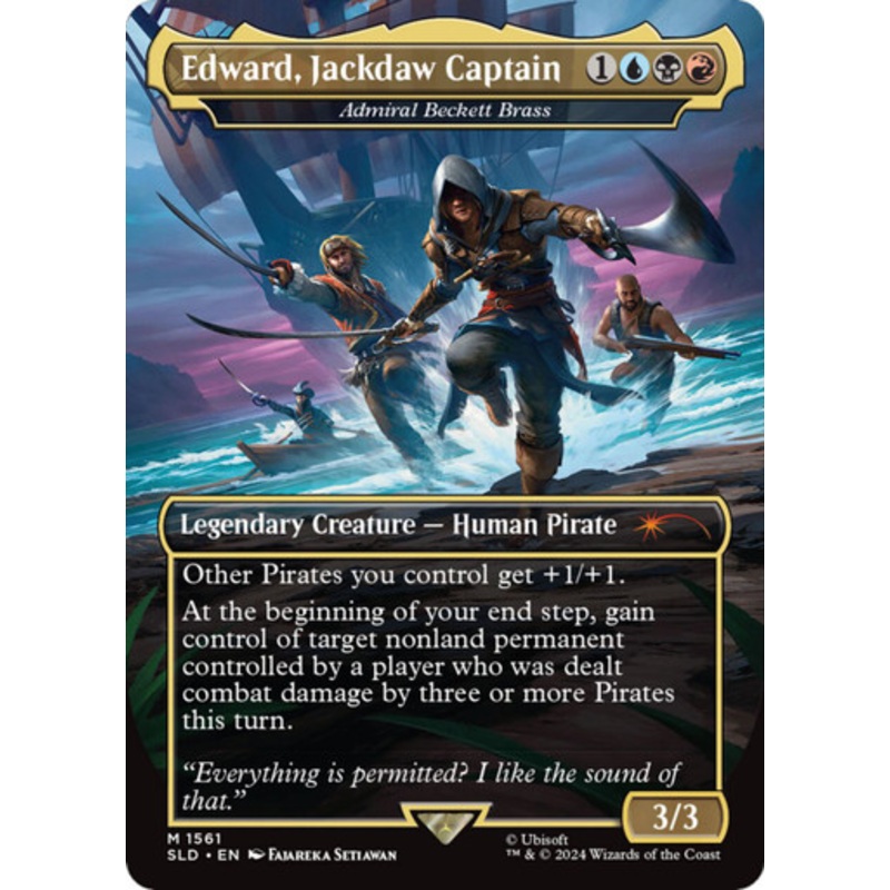 Admiral Beckett Brass [Edward, Jackdaw Captain] (Foil) (Secret Lair - Assassin's Creed: Lethal Legends) | Secret Lair Drops