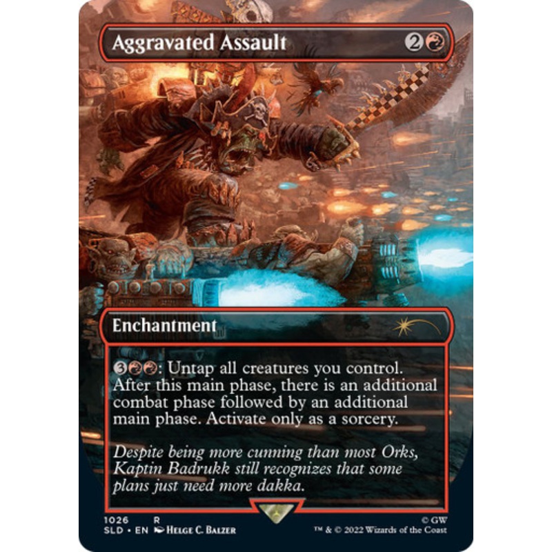 Aggravated Assault (Foil) (Secret lair - Warhammer 40,000: Orks) | Secret Lair Drops
