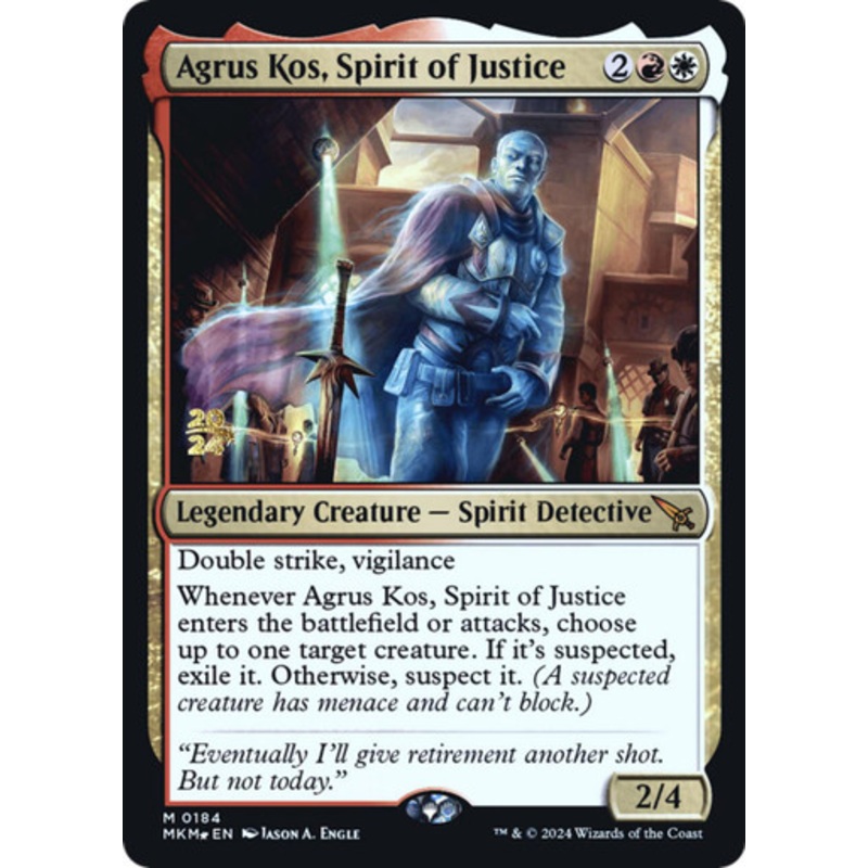 Agrus Kos, Spirit of Justice (Prerelease Foil) | Murders at Karlov Manor