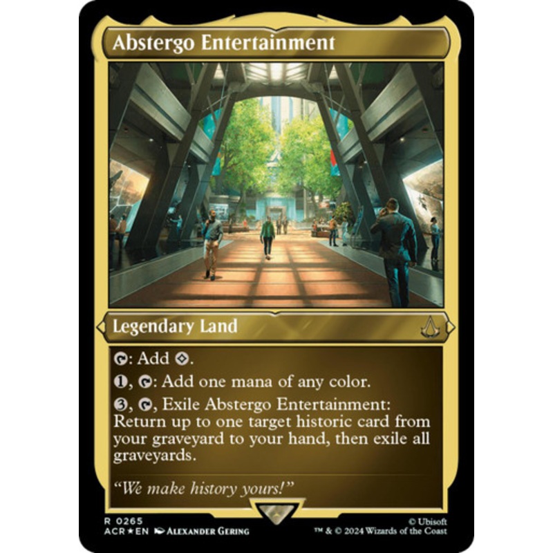 Abstergo Entertainment (Etched Foil) | Universes Beyond: Assassin's Creed