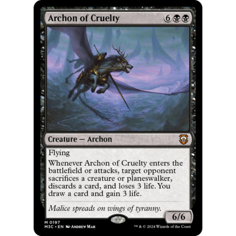 Archon of Cruelty (Ripple Foil) | Modern Horizons 3 Commander