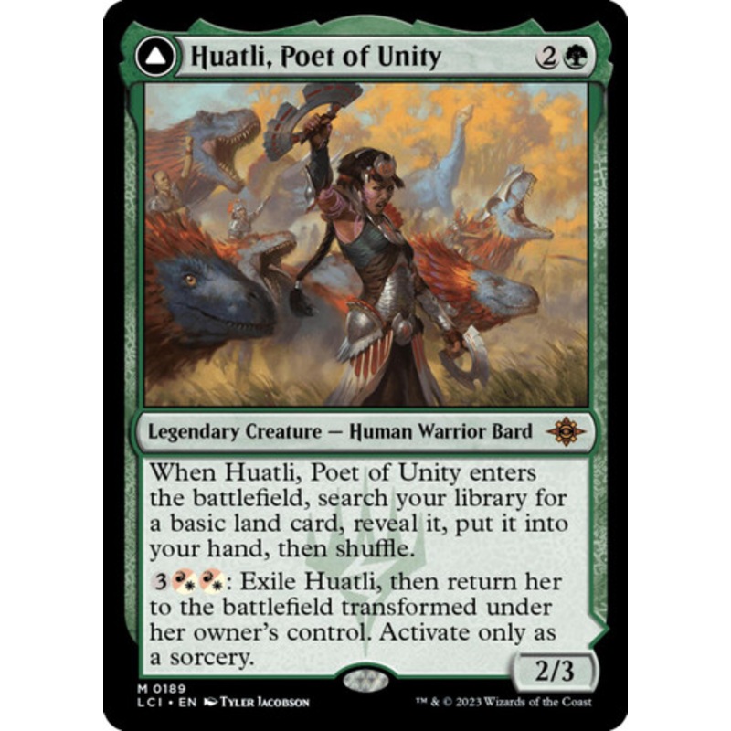 Huatli, Poet of Unity // Roar of the Fifth People (foil) | Lost Caverns of Ixalan