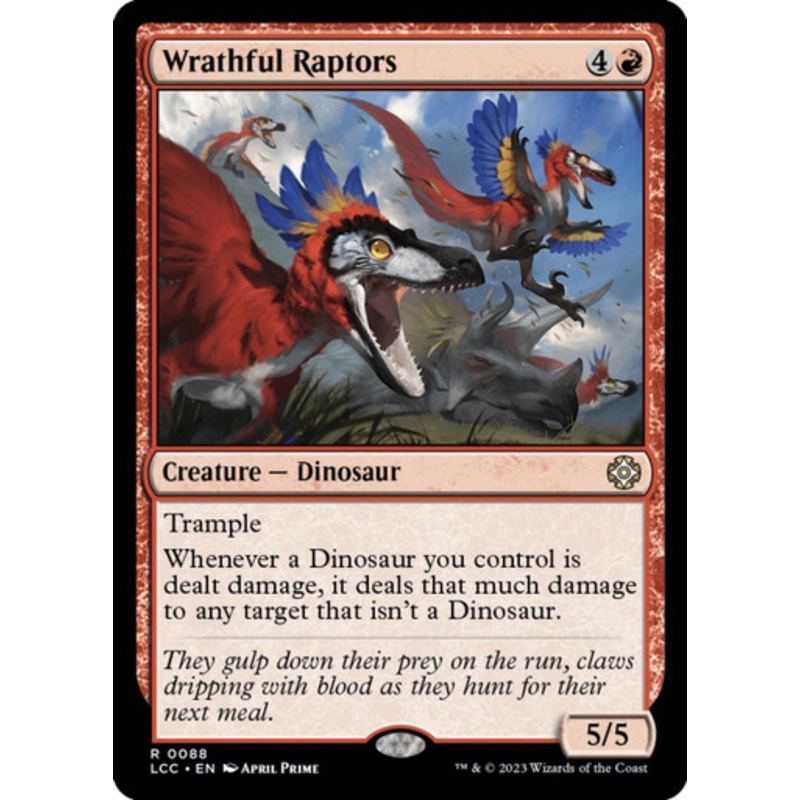 Wrathful Raptors | Lost Caverns of Ixalan Commander