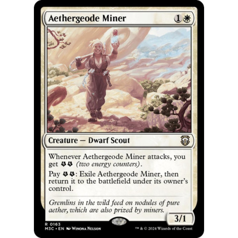 Aethergeode Miner (Ripple Foil) | Modern Horizons 3 Commander
