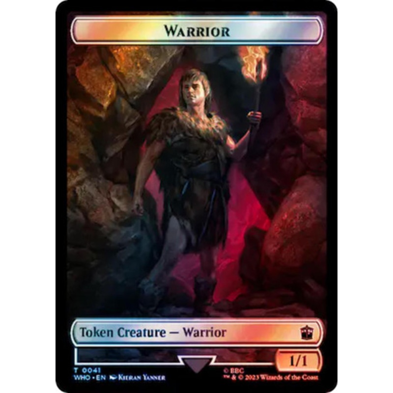 Warrior // Treasure (#61) Token (Surge foil) | Universes Beyond: Doctor Who