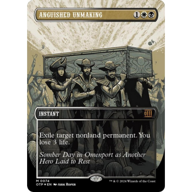 Anguished Unmaking (Textured Foil) | Outlaws of Thunder Junction - Breaking News